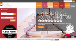 Desktop Screenshot of hostelcelica.com