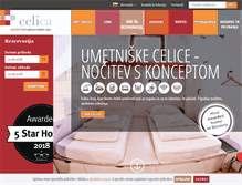 Tablet Screenshot of hostelcelica.com
